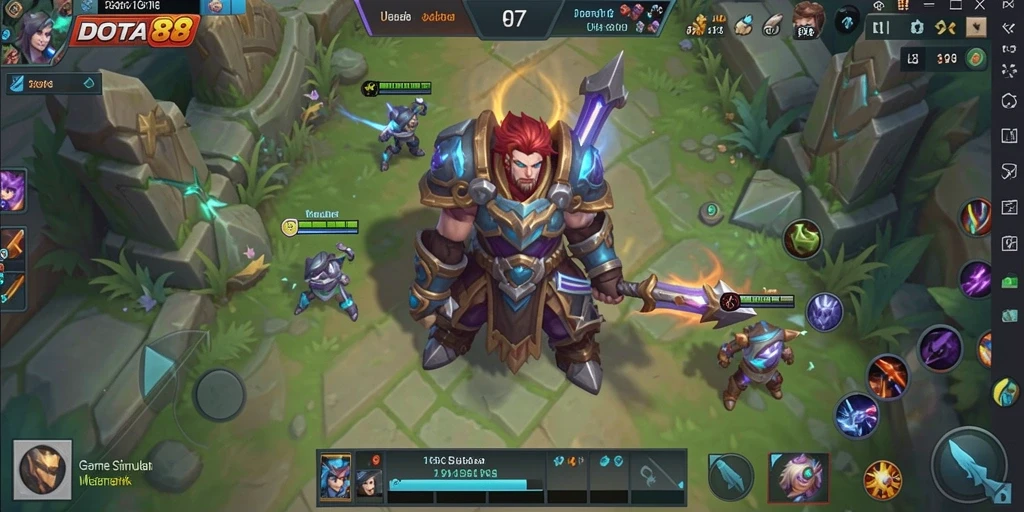 Tampilan gameplay DOTA88 yang menyenangkan dengan elemen simulasi yang kaya.