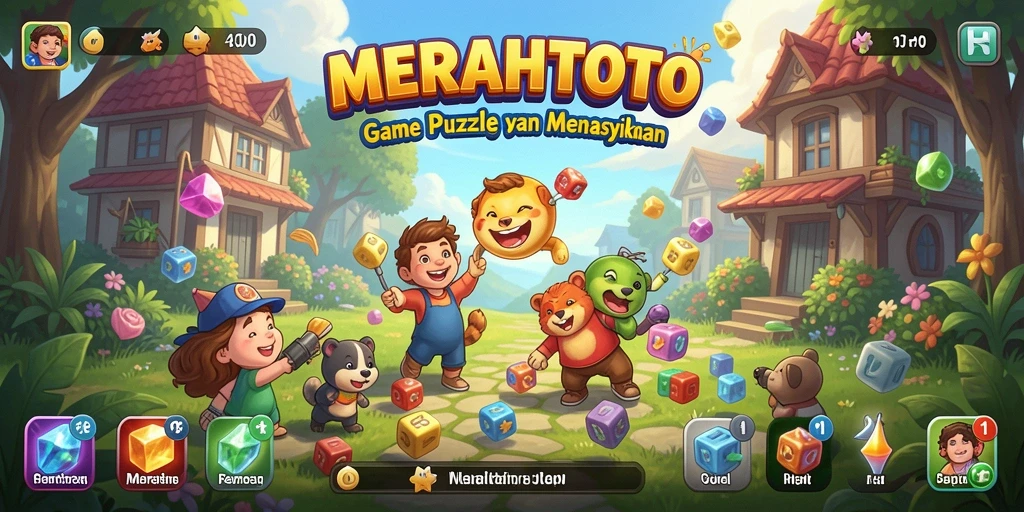 Tampilan gameplay MERAHTOTO yang menarik dan penuh tantangan Puzzle.