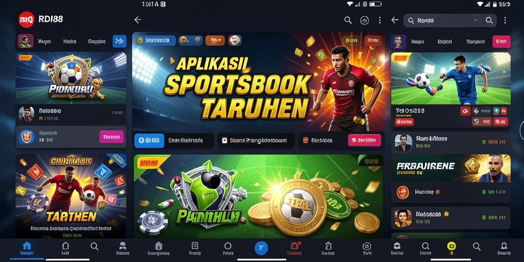 Tampilan gameplay RDI88 saat melakukan taruhan olahraga.