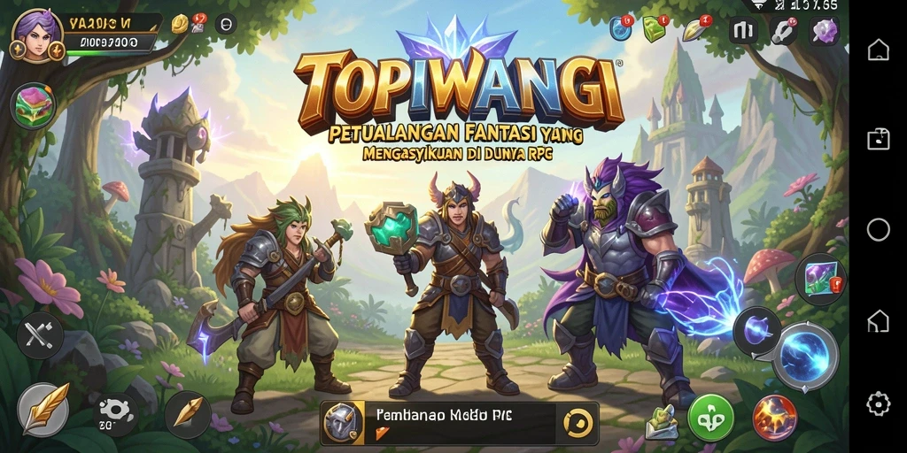 Gameplay seru dengan karakter dan lingkungan RPG yang menarik.