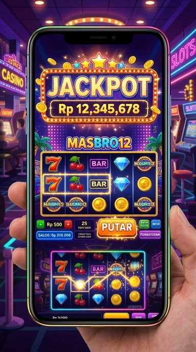 Pengguna menikmati kemudahan navigasi di aplikasi masbro12.